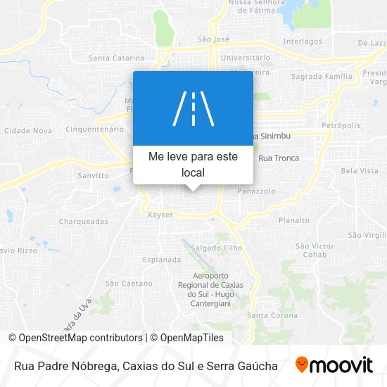 Rua Padre Nóbrega mapa