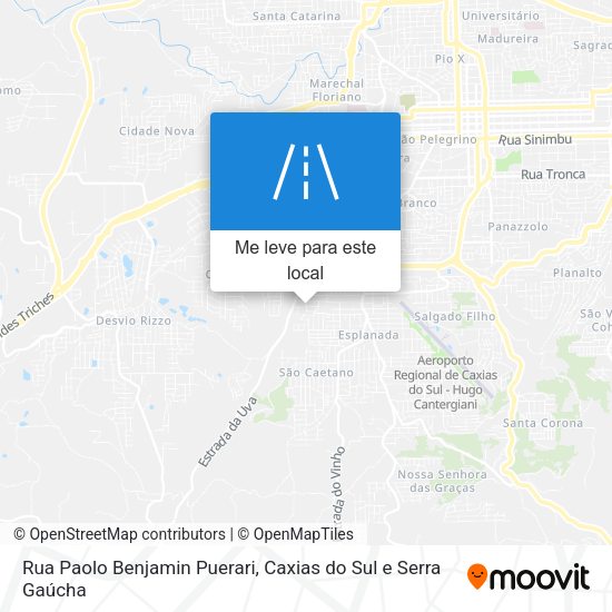 Rua Paolo Benjamin Puerari mapa