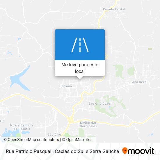 Rua Patricio Pasquali mapa
