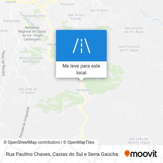 Rua Paulino Chaves mapa