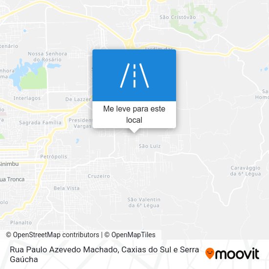 Rua Paulo Azevedo Machado mapa
