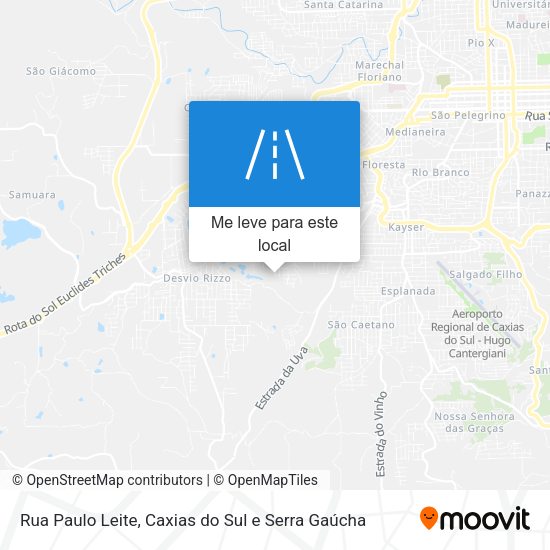 Rua Paulo Leite mapa
