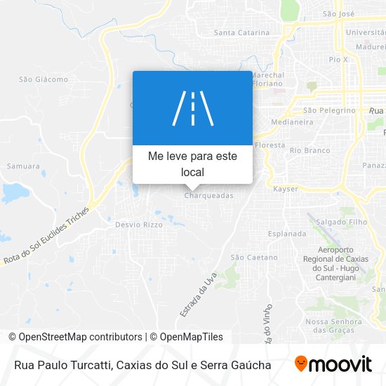 Rua Paulo Turcatti mapa