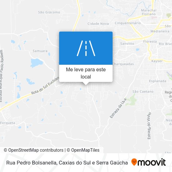 Rua Pedro Bolsanella mapa