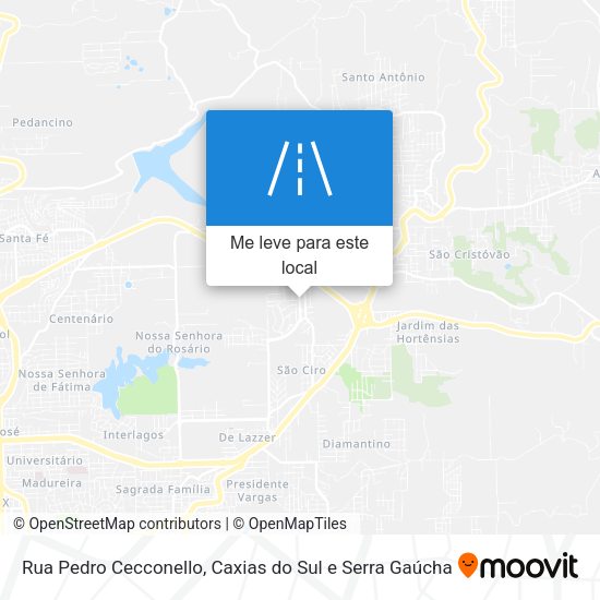 Rua Pedro Cecconello mapa