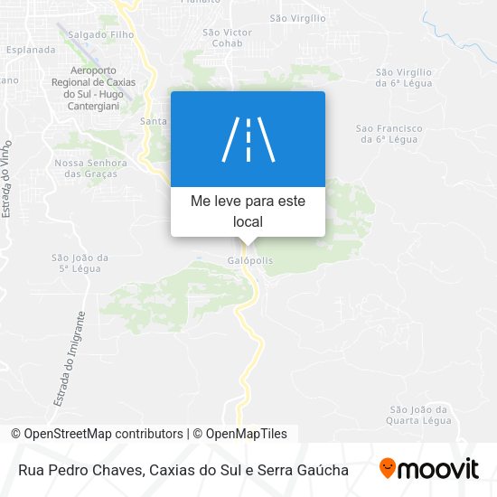 Rua Pedro Chaves mapa