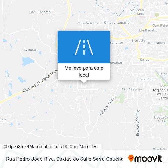 Rua Pedro João Riva mapa