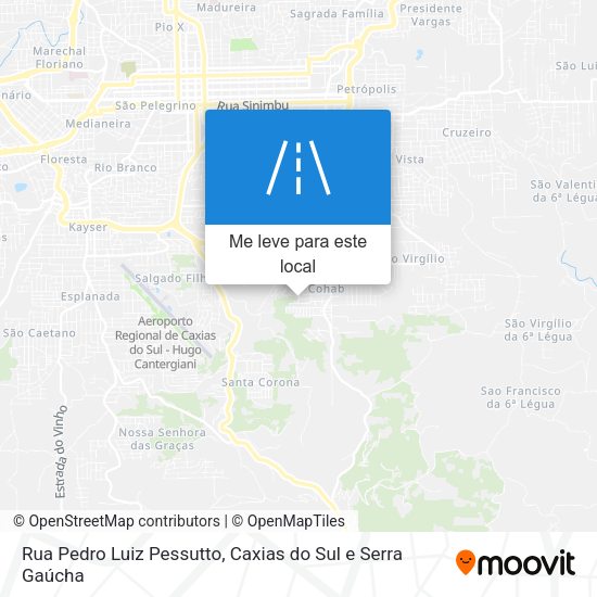 Rua Pedro Luiz Pessutto mapa