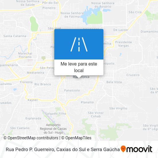 Rua Pedro P. Guerreiro mapa
