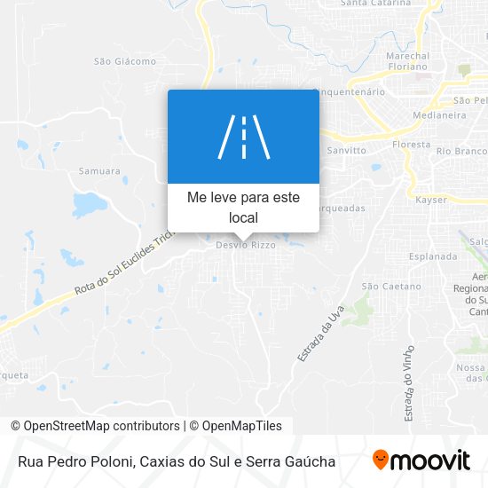 Rua Pedro Poloni mapa