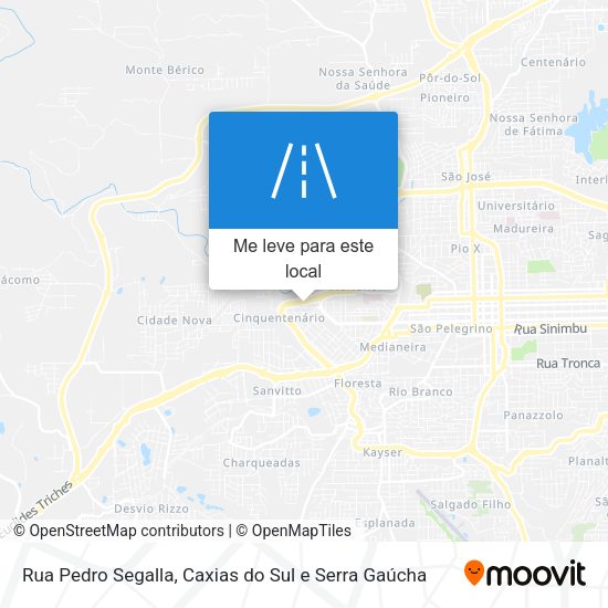Rua Pedro Segalla mapa