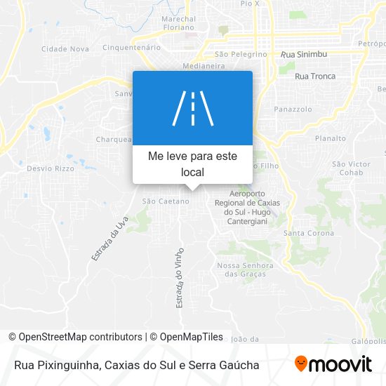 Rua Pixinguinha mapa