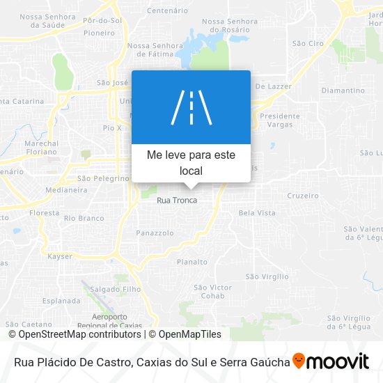 Rua Plácido De Castro mapa