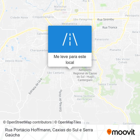 Rua Portácio Hoffmann mapa