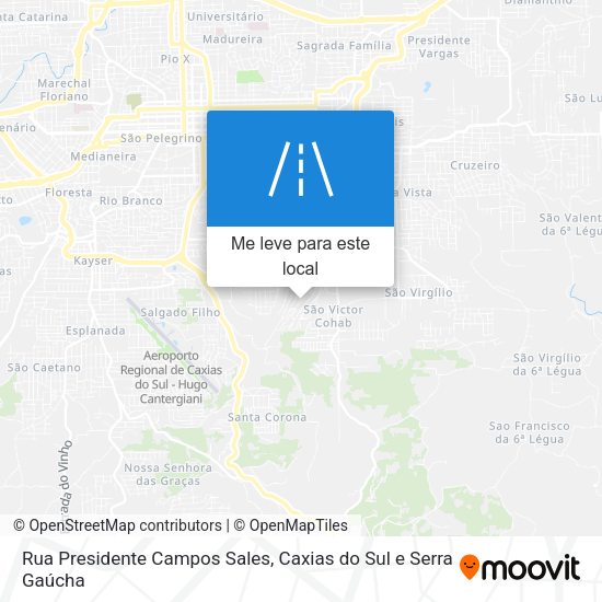 Rua Presidente Campos Sales mapa