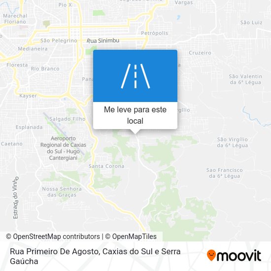 Rua Primeiro De Agosto mapa