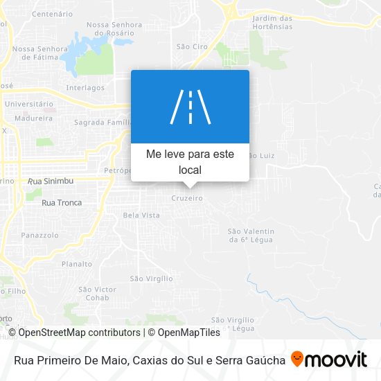 Rua Primeiro De Maio mapa