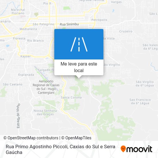 Rua Primo Agostinho Piccoli mapa