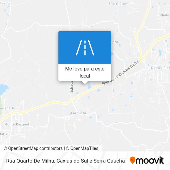 Rua Quarto De Milha mapa