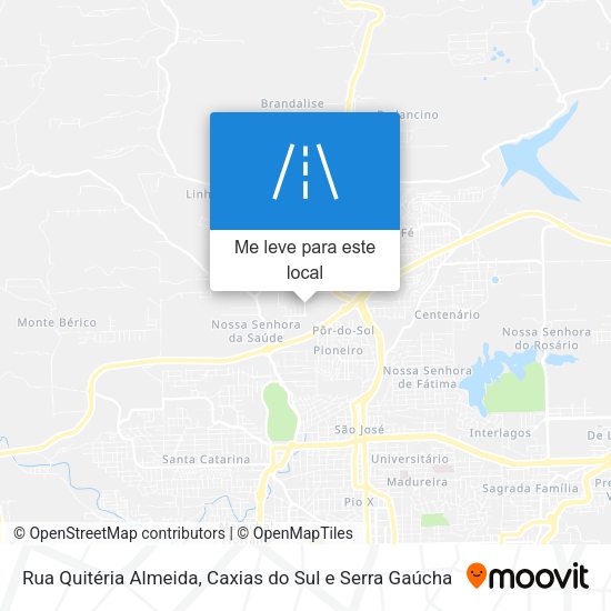 Rua Quitéria Almeida mapa