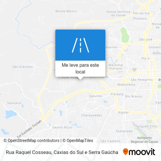 Rua Raquel Cosseau mapa