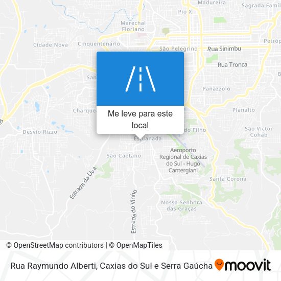 Rua Raymundo Alberti mapa