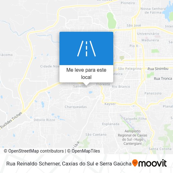 Rua Reinaldo Scherner mapa