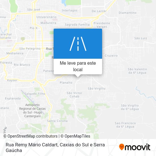 Rua Remy Mário Caldart mapa