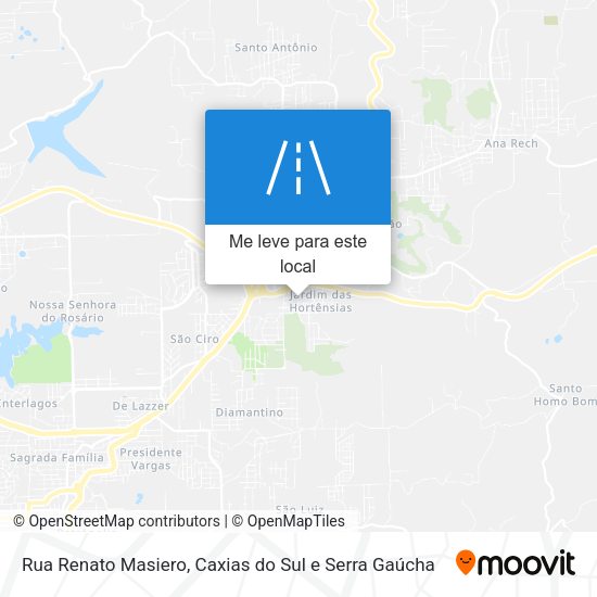 Rua Renato Masiero mapa