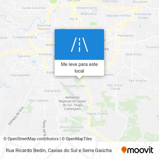 Rua Ricardo Bedin mapa