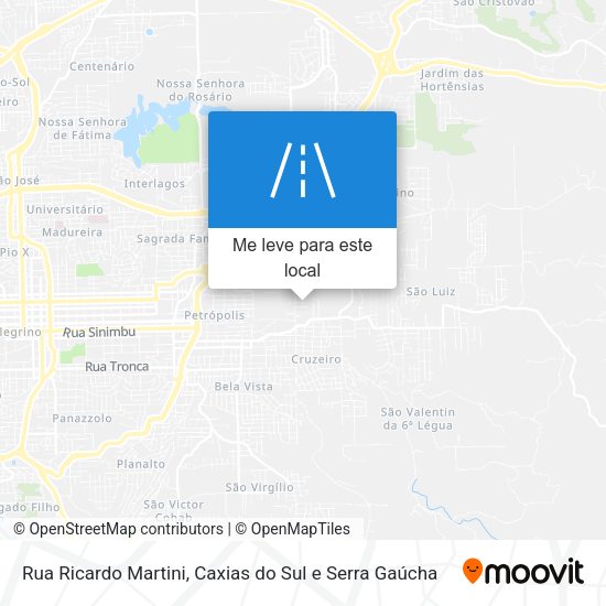 Rua Ricardo Martini mapa