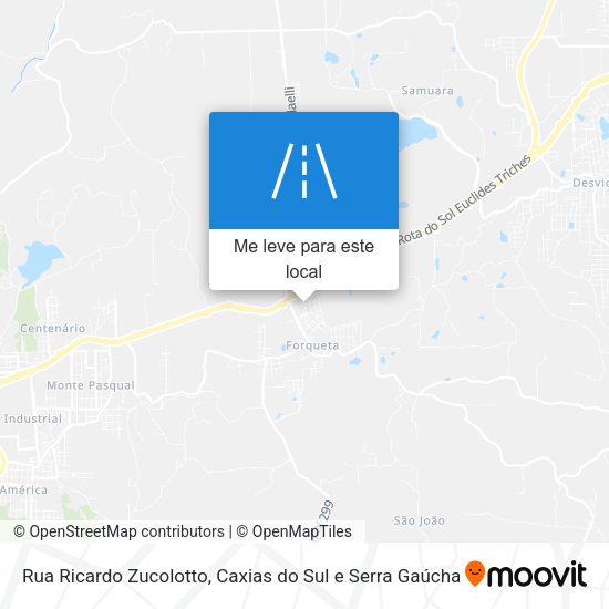 Rua Ricardo Zucolotto mapa