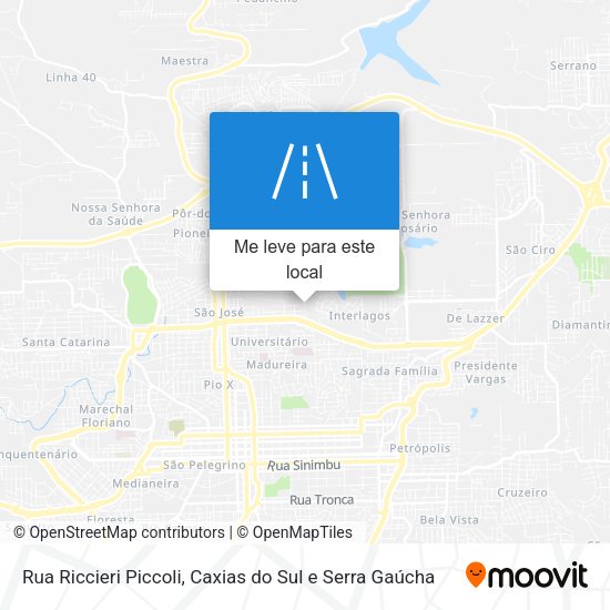 Rua Riccieri Piccoli mapa
