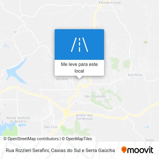 Rua Rizzieri Serafini mapa