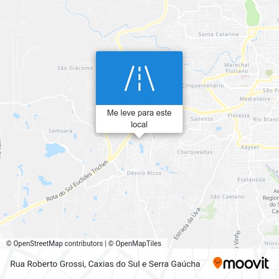 Rua Roberto Grossi mapa