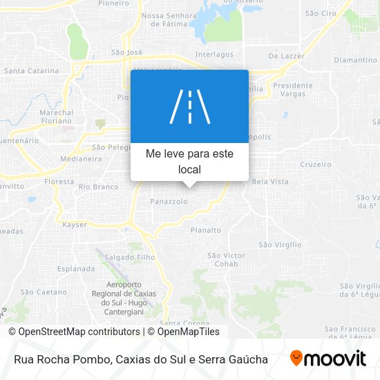 Rua Rocha Pombo mapa