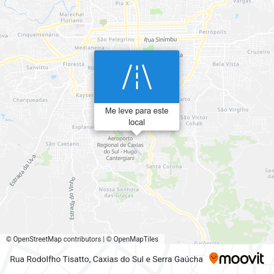 Rua Rodolfho Tisatto mapa