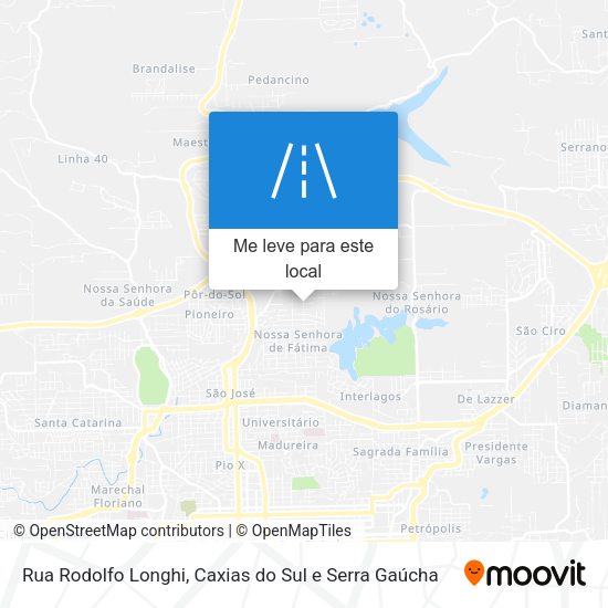 Rua Rodolfo Longhi mapa