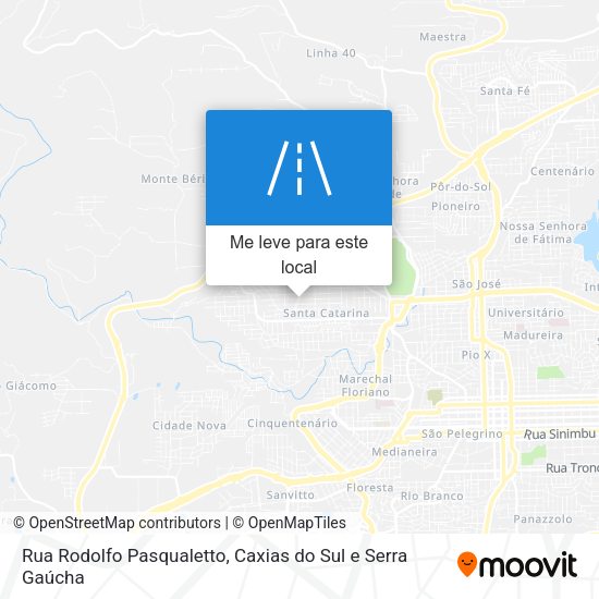 Rua Rodolfo Pasqualetto mapa