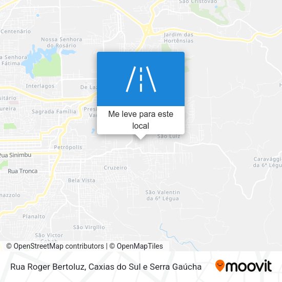 Rua Roger Bertoluz mapa