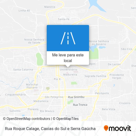 Rua Roque Calage mapa