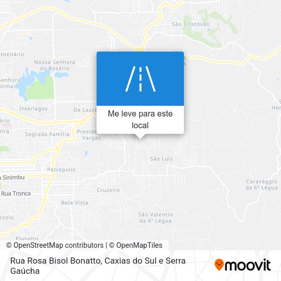 Rua Rosa Bisol Bonatto mapa