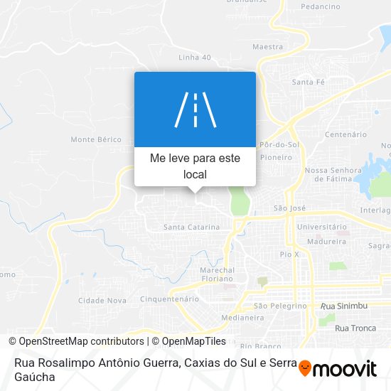 Rua Rosalimpo Antônio Guerra mapa