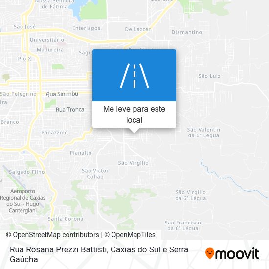 Rua Rosana Prezzi Battisti mapa