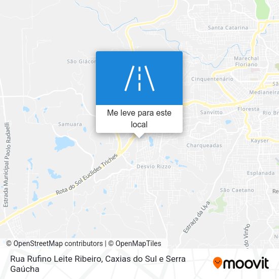 Rua Rufino Leite Ribeiro mapa