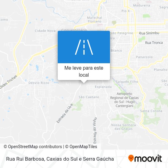 Rua Rui Barbosa mapa