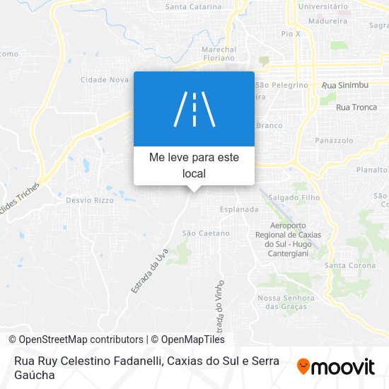 Rua Ruy Celestino Fadanelli mapa