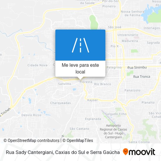 Rua Sady Cantergiani mapa