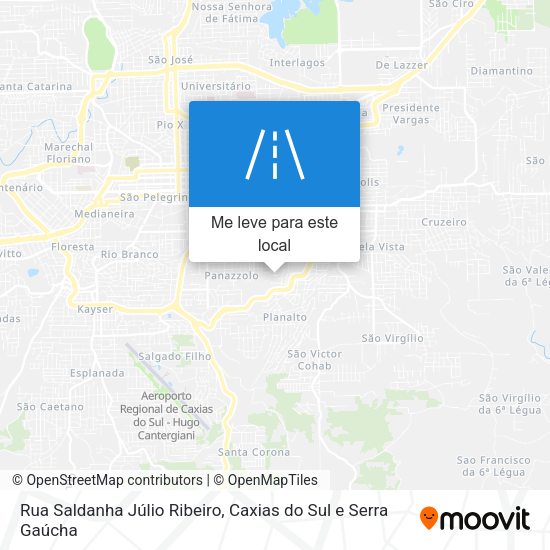 Rua Saldanha Júlio Ribeiro mapa