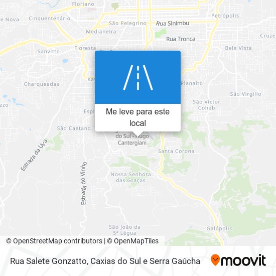 Rua Salete Gonzatto mapa